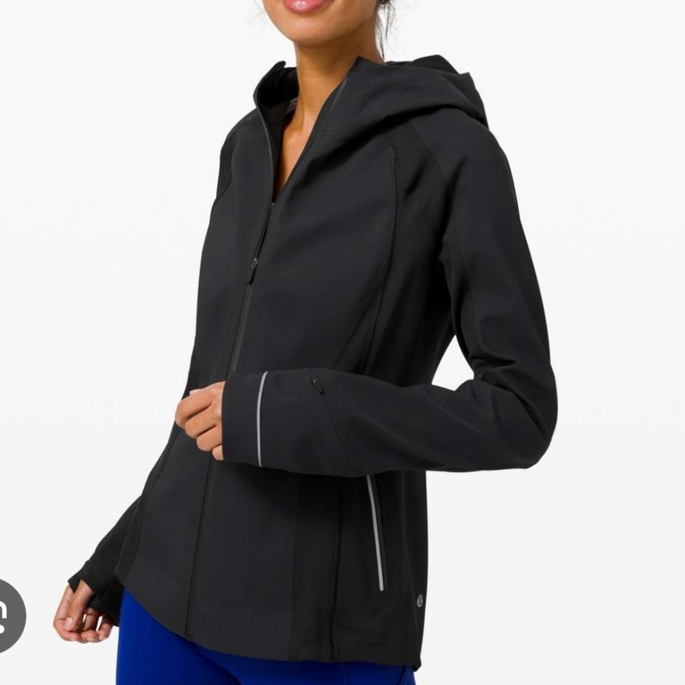 Lululemon Cross Chill Black Womens Jacket Size 10